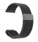 Стальной сетчатый браслет с магнитной застежкой для Xiaomi Amazfit Bip (черный)
