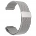Стальной сетчатый браслет с магнитной застежкой для Xiaomi Amazfit Bip (серебро)