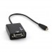 Адаптер (переходник) micro HDMI - VGA с Audio выходом