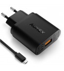 Сетевой адаптер Aukey PA-T9 с функцией быстрой зарядки Qualcomm QC 3.0