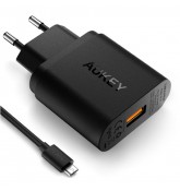 Сетевой адаптер Aukey PA-T9 с функцией быстрой зарядки Qualcomm QC 3.0