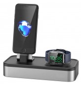 Подставка - док станция для Apple iPhone, Apple Watch из алюминия BlackMix DS-1