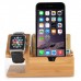 Подставка - зарядная станция для Apple iPhone, Apple Watch из дерева