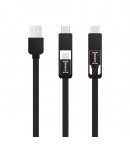 Romix 2 in 1 USB Type C + Micro USB кабель для зарядки мобильных устройств