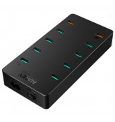 Зарядная станция Aukey PA-T8 на 10 портов с быстрой зарядкой Quick Charge 3.0