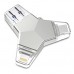 Флэш-накопитель/Card Reader iDragon U016 4-in-1 Micro-USB/USB-C/8-pin/USB 3.0 Flash Drive (32GB)