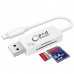 Card Reader и дата кабель Lightning  для Iphone/ipad (White)