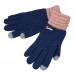 Сенсорные перчатки Cheng утепленные (Синие)