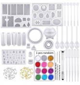 Набор для создания украшений кулон, брелоков из ювелирной смолы TDC "Charm Diy", 94 предмета