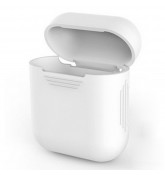 Силиконовый чехол для наушников Apple AirPods (Белый)