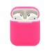 Силиконовый чехол для наушников Apple AirPods (Розовый)
