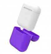 Силиконовый чехол для наушников Apple AirPods (Фиолетовый) Силиконовый чехол для наушников Apple AirPods (Фиолетовый)