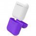 Силиконовый чехол для наушников Apple AirPods (Фиолетовый)