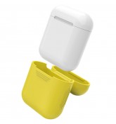 Силиконовый чехол для наушников Apple AirPods (Желтый)