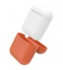 Силиконовый чехол для наушников Apple AirPods (Оранжевый)