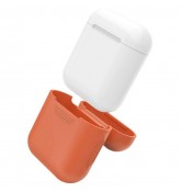 Силиконовый чехол для наушников Apple AirPods (Оранжевый) Силиконовый чехол для наушников Apple AirPods (Оранжевый)
