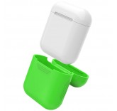 Силиконовый чехол для наушников Apple AirPods (Зеленый)