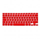Силиконовая накладка на клавиатуру красная для MacBook 12"/13"/15"/17"