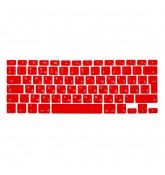 Силиконовая накладка на клавиатуру красная для MacBook 12"/13"/15"/17"