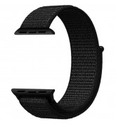 Нейлоновый ремешок Sport Loop Dark Black для часов Apple Watch 42mm