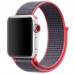 Нейлоновый ремешок Sport Loop Red Black для часов Apple Watch 38mm