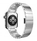 Блочный браслет Link Bracelet Silver скрытая застежка для часов Apple Watch 42mm