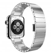 Блочный браслет Link Bracelet Silver скрытая застежка для часов Apple Watch 42mm