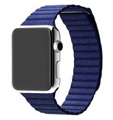 Кожаный ремешок Leather Loop Midnight Blue для часов Apple Watch 38mm