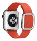 Кожаный ремешок Leather Modern Buckle Red для часов Apple Watch 38mm