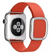 Кожаный ремешок Leather Modern Buckle Red для часов Apple Watch 38mm