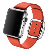 Кожаный ремешок Leather Modern Buckle Red для часов Apple Watch 42mm