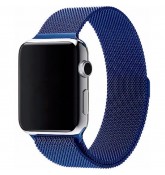 Ремешок Миланский сетчатый браслет Milanese Loop Blue для часов Apple Watch 42mm
