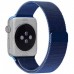 Ремешок Миланский сетчатый браслет Milanese Loop Blue для часов Apple Watch 38mm
