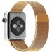 Ремешок Миланский сетчатый браслет Milanese Loop Gold для часов Apple Watch 42mm