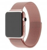 Ремешок Миланский сетчатый браслет Milanese Loop Rose Gold для часов Apple Watch 42mm