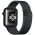 Ремешок Миланский сетчатый браслет Milanese Loop Space Black для часов Apple Watch 38mm