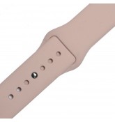 Силиконовый ремешок для часов Apple Watch 38mm (Pink sand)