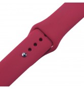 Силиконовый ремешок для часов Apple Watch 38mm (Red Wine)