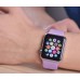 Силиконовый ремешок для часов Apple Watch 42mm (Pink sand)