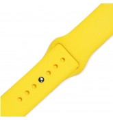 Силиконовый ремешок для часов Apple Watch 38mm (Yellow)