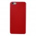 Чехол бампер для iPhone 6 под карбон (красный)