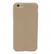 Ультратонкий чехол для iPhone 6 Plus из эко-кожи (бежевый)