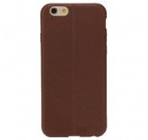 Ультратонкий чехол для iPhone 6 из эко-кожи (коричневый)