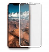 Защитное стекло для Apple iPhone X белое (BlackMix)