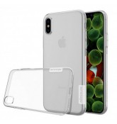 Силиконовый чехол-бампер Nillkin для iPhone X (Прозрачный) 