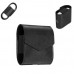 Кожаный чехол с ремешком для наушников Apple AirPods (Черный)