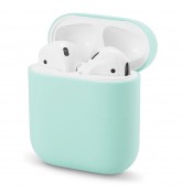 Силиконовый чехол для наушников Apple AirPods (Мятный)