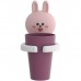 Стакан для детских зубных щеток Home Comfort "Rabbit", цвет бежевый