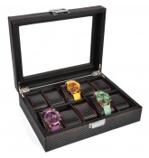 Шкатулка для хранения 10-ти часов Home Comfort Carbon Watch-Box