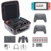 Сумка чехол для Nintendo Switch + отделение для дополнительных аксессуаров, цвет серый
